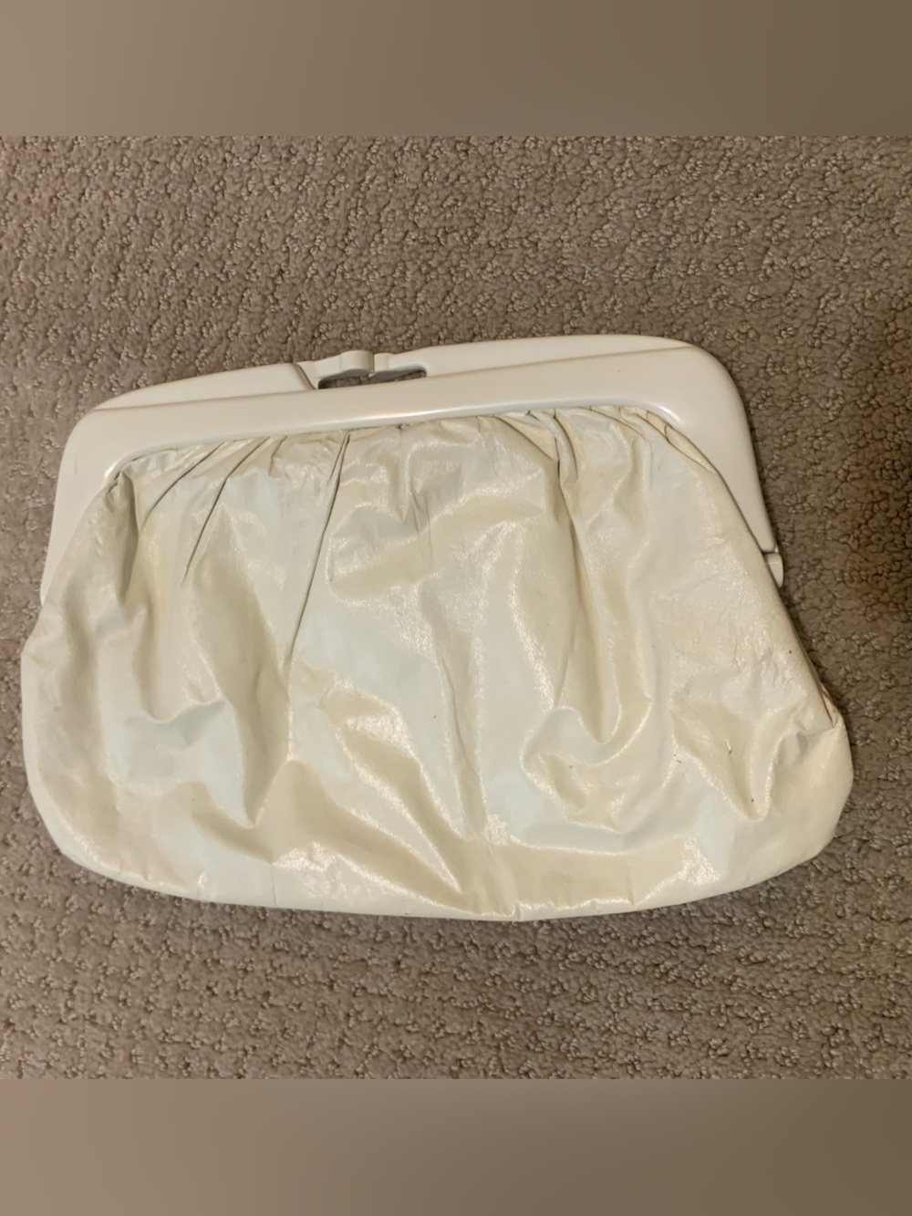 Vintage Cream Clutch Bag